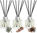 Reed Diffuser Set of 3, Long-Lasting Woody Home Fragrance