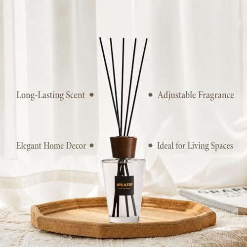 Airkeep Reed Diffuser for Home, Lavender Eucalyptus, 5.1 fl oz (150 ml)