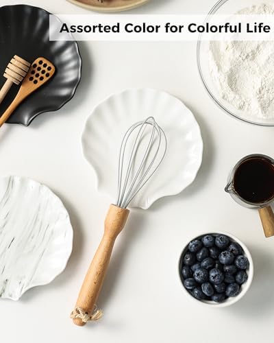 ABRUTY Spoon Rest for Stove Top, Ceramic Spoon Holder for Counter, Modern Farmhouse Decor Accessories for Spatula, Spoons or Tongs