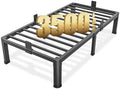 14 Inch Twin Metal Bed Frame with Rounded Corner,Mattress Retainer