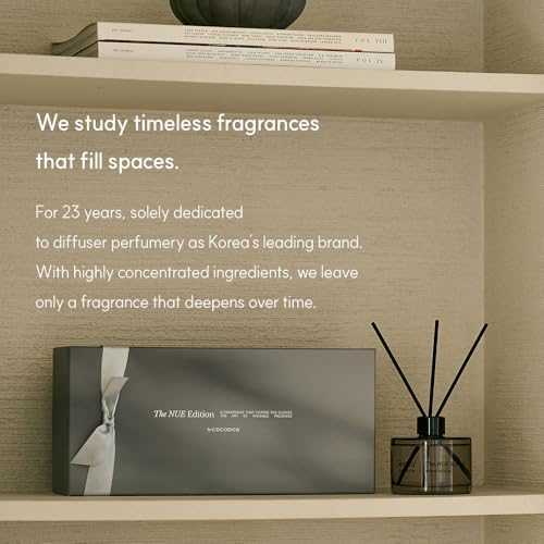 COCODOR The NUE Black Edittion Reed Diffuser Set of 3/6.7oz Each Pack/Hay Mossy,Santal,Gaiac/Home Fragrance Diffuser, Oil Scent Diffuser for Bathroom Shelf Décor