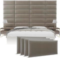 Vänt Wall Mounted Headboard Panels, King/Twin, Velvet Sand Storm
