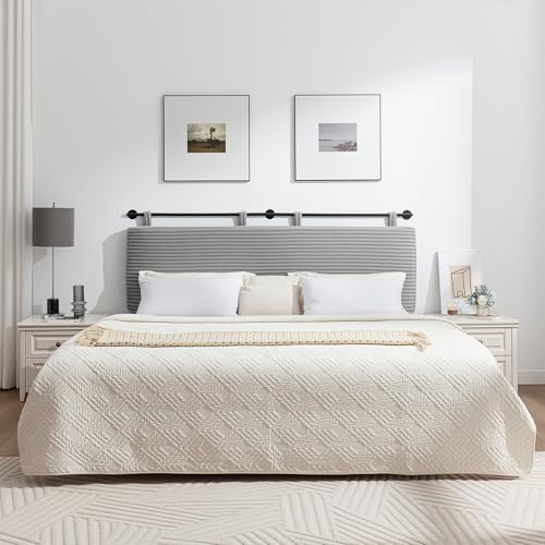 UEV Queen Headboard Only, Wall Mounted Hanging Upholstered Bed Head Board