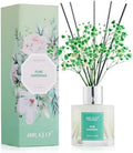 Airkeep Reed Diffuser Set,3.38 fl oz (100 ml) - Pure Gardenia Oil Diffusers with 8 Reed Sticks, Home Fragrance Reed Diffuser for Bathroom Shelf Decor