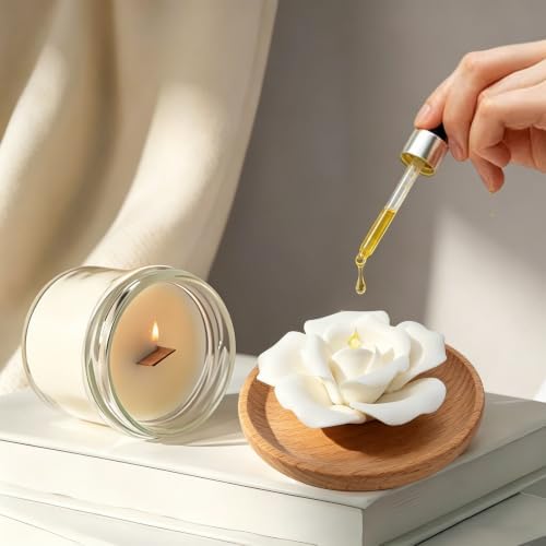 Flower Rose Wooden Pallet A Ceramic Essential Oil Mini Diffuser