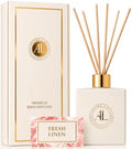 White Reed Diffusers for Home | Premium Fragrance Diffuser | White Diffuser Sticks in Oil Set with Fresh Linen Scent | Smell Good Stuff | Long-Lasting Oil for Bathroom & Office (5 oz)