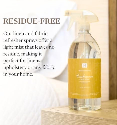 Hillhouse Naturals - Linen Spray - Made in the USA - Cashmere Scent - 1 L
