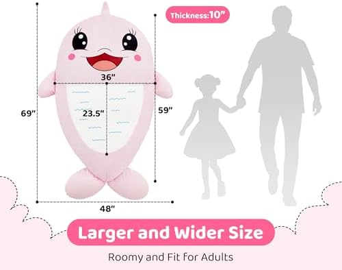 Hobestluk Bean Bag Chair Floor Bean Bag for Kids Playroom Living Room Pink