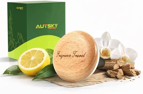Car Air Freshener Vent Clip, Wooden Car Fragrance (Beech)