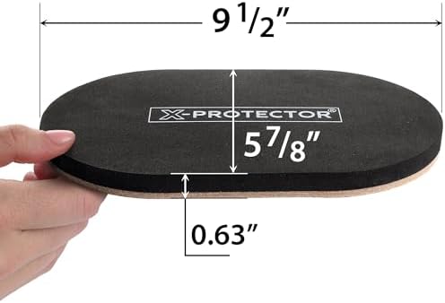 Felt Furniture Sliders Hardwood Floors X-PROTECTOR – 4 PCS 9 1/2 inch Furniture Sliders – Heavy Duty Felt Sliders Hard Surfaces – Move Your Furniture Easily & Safely!