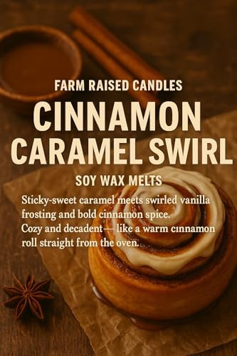 Cinnamon Caramel Swirls Soy Wax Melts, 2 Pack