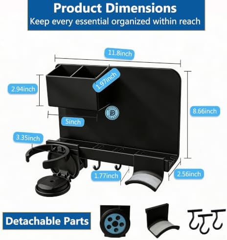 Floating Shelves for Bedside Shelf, Stick On No Drill Wall Shelf Organizer