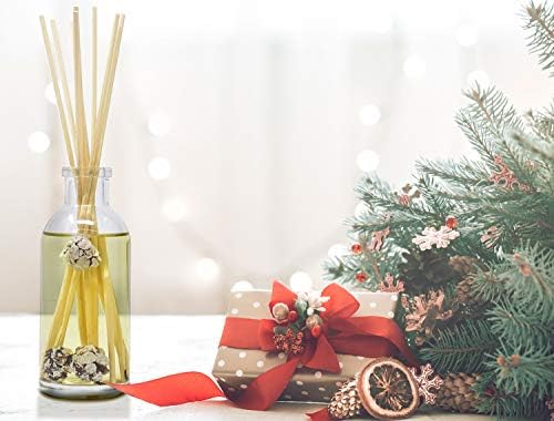 Urban Naturals Reed Diffuser Set, Frosted Pinecones - Bathroom Shelf Décor