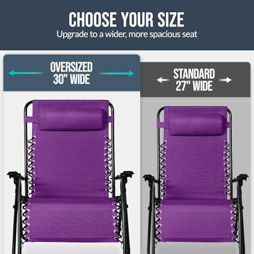 Best Choice Products Set of 2 Extra Wide Zero Gravity Chair Recliner