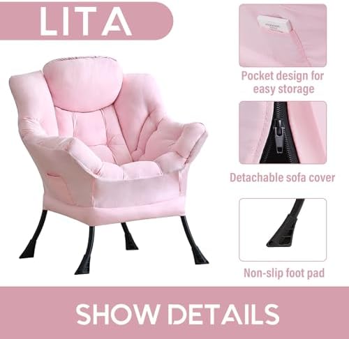 LITA Lazy Chair, Comfy Accent Reading Chair