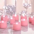 Homemory 50-Pack Pink Flameless Battery Tea Light Candles, 200+ Hours