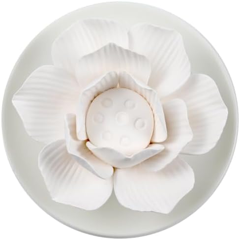Passive Diffuser for Essential Oil-Ceramic Diffuser (White Lotus)