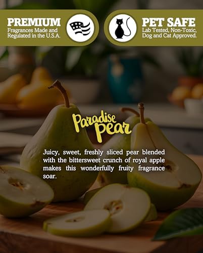 Shortie's Candle Company Paradise Pear™ Premium Wax Melts - 3 Oz., Strong & Long Lasting, Non-Toxic - Made with Essential & Natural Oils - Formula 117