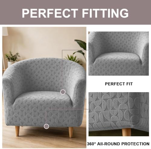 Eco-Ancheng Club Chair Slipcover Tub Chair Cover Stretch Armchair Covers