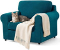 subrtex 3 Pieces Sofa Slipcover Sets (Small, Turquoise) - Stretch Couch Cover, Furniture Protector Collection for Oversize Sofa, Loveseat, Chair - Washable, Wear Resistant, Elastic