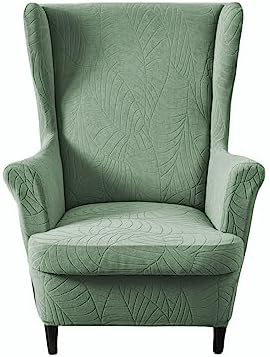 NILUOH Stretch Wingback Chair Slipcovers 2-Piece