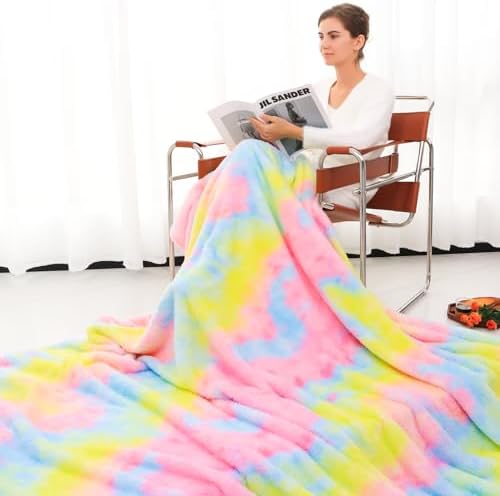 MUGD Lightweight Blanket Fleece Big Blanket Fuzzy Throw Blanket for Bed Queen Size