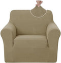 U-NICE HOME Stretch Recliner Chair Cover Armchair Slipcover, Sand