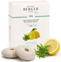 MAISON BERGER Car Diffuser Refill Set, Zest of Verbena