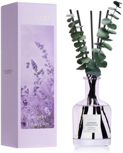 COCORRÍNA Lavender Eucalyptus Reed Diffuser, 6.76 oz