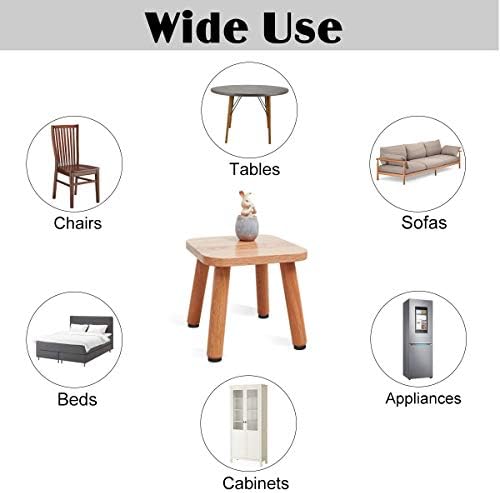 Felt Furniture Pads 136 Pieces, Felt Pads for Furniture Black 5mm Thick, Floor Savers for Furniture Anti Scratch, Best Floor Protectors with Case for Hardwood Floors