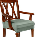 Havawish Extra Wide Dining Chair Seat Covers, Matcha Green, Velvet, 1 Pcs