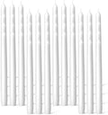 Everymoment White Taper Candles - 48 Pack 10 Inch Candlesticks - Dripless & Smokeless for 8 Hours - Unscented Paraffin Wax - Perfect for Wedding Christmas Halloween Holiday Dinner Table & Home Decor