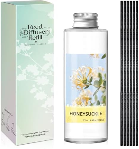 SCENTORINI Reed Diffuser Oil Refill, Honeysuckle Diffuser Oil 6.76 Fl Oz