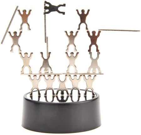 PowerTRC Magnetic Desktop Sculpture (Acrobats) | Mini Magnetic Art Decoration for Desktop | Fun Stress Relief Office Gift