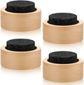 Chunful 4 Pcs Lava Rock Passive Diffuser for Essential Oils, Beech Wood