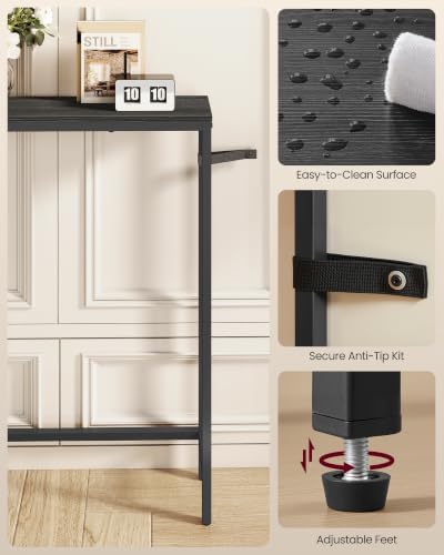 VASAGLE 78.8" Console Table, Narrow Behind Couch Table with Outlet