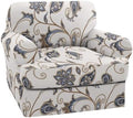 NILUOH 2-Piece T-Cushion Armchair Slipcover, Stretch Chair Cover with Separate Seat Cushion Cover, Soft Washable Furniture Protector for Living Room