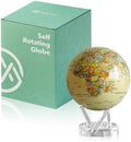 MOVA Self Rotating Globe, Antique Yellow Political Map Prestige (8.5")