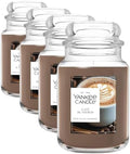 Yankee Candle Café al Fresco Scented Candle, 22oz Large Jar (Pack of 4)