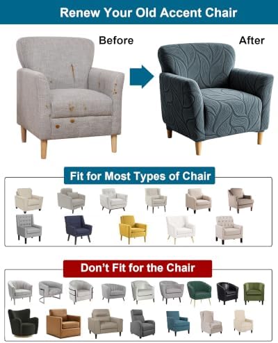CRFATOP Accent Chair Cover, Stretch Armchair Slipcover for Living Room,A37