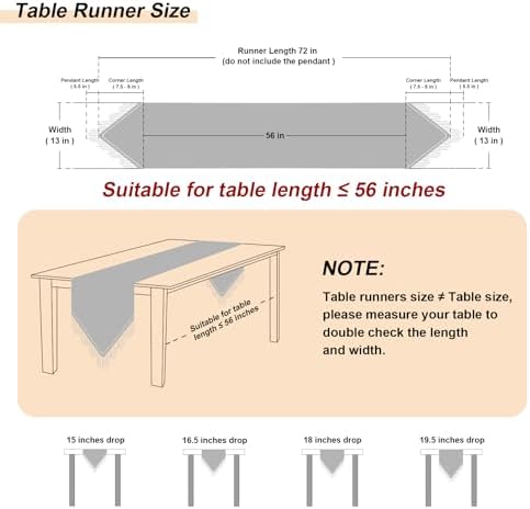 Loom and Mill Luxury Damask Table Runner 72 Inches Long, Wine Red