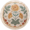patdrea Designer Vintage French Round Throw Pillow Cover,Diameter 16"