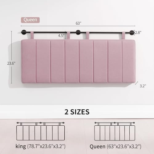 UEV Queen Headboard Only, Wall Mounted Hanging Upholstered Bed Head Board