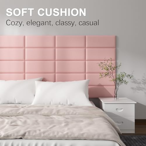 Headboards Wall Panel for Queen and King, Self-Adhesive 3D Wall Panels, Upholstered Wall Panel for Bedroom/Living Room (9 Pieces 9.84 in x 23.6 in)