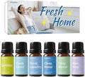 Diffuser Fragrance Oils, Aromtopia Essential Oils for Diffusers for Home, 6x10ml Fresh Home Set, Clean Scents for Candle Soap Making, Dryer Ball, Fresh Linen, Crisp Breeze, Fresh Laundry, Lemon