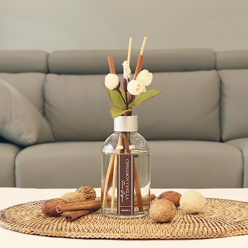 Aronica Lemon Scented Air Freshener, Reed Diffuser Scent for Apartment, Lemon Infussd Room Freshener, Citrus House Scent, New Apartment Essentials, House Warming Gifts New Home
