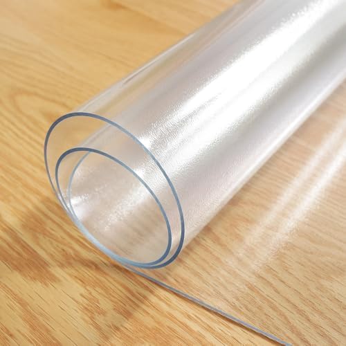 LovePads Frosted Desk Mat 16 x 60 in, 1.5mm Plastic Table Cover Protector