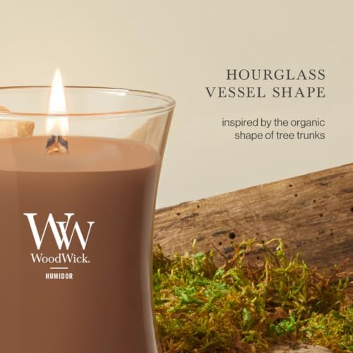 WoodWick Humidor Scented Candle, Crackling Wick, 9.7oz