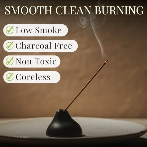 Sandalwood Spicy Premium Japanese Incense Sticks 60sticks Coreless Low Smoke Natural Charcoal Free Non Toxic Temple Kyoto Aroma Aromatherapy Meditation Calming Stress Relief Relaxation Yoga TOMORI
