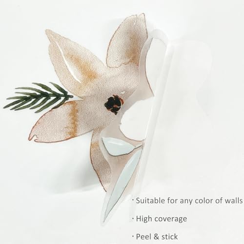 Boho Daisy Floral Wall Decals for Girls Room, Peel and Stick